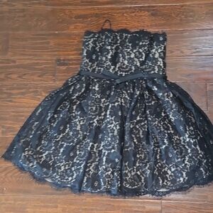 Lace strapless black robert rodriguez